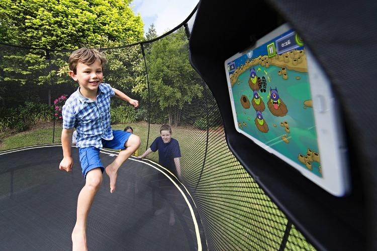 interactive trampoline