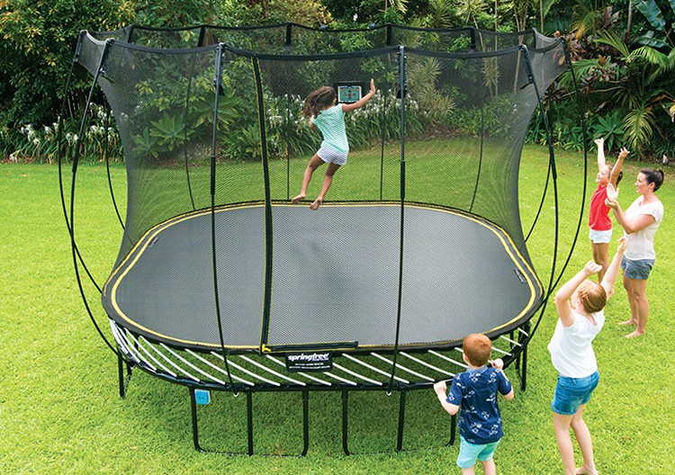 interactive trampoline play