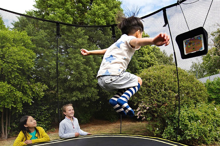 interactive trampoline