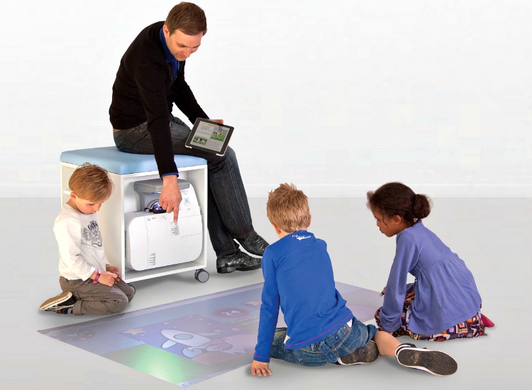 interactive floor in school