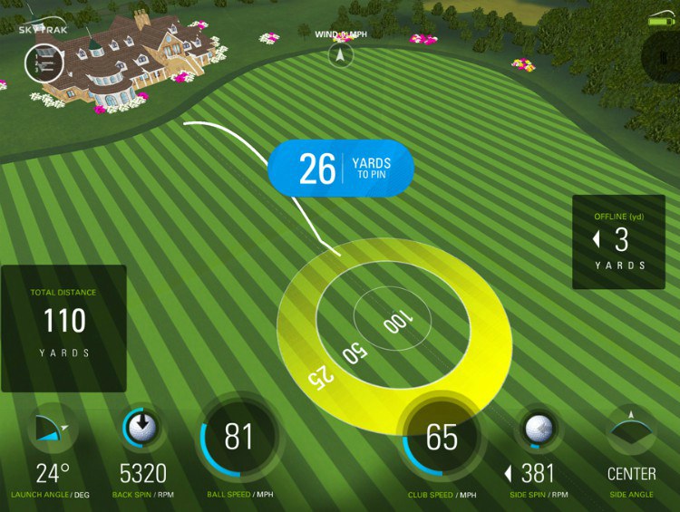 skytrak golf target practice