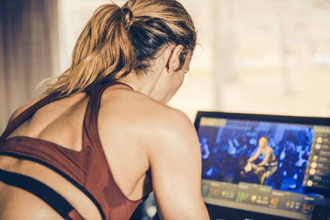 indoor cycling studio