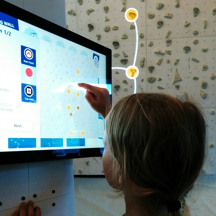 interactive climbing wall