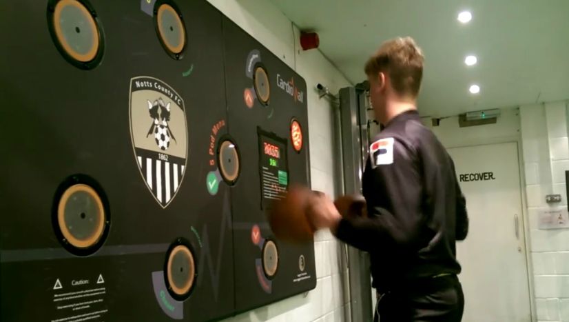 interactive reaction wall football club cardiowall interactive reaction wall football club