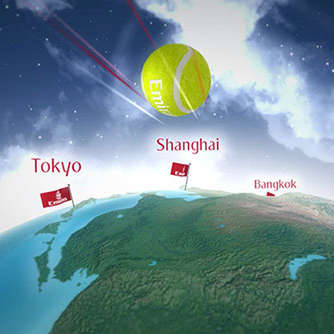 Ball Flight Simulator Lets Tennis Fans Travel the Globe