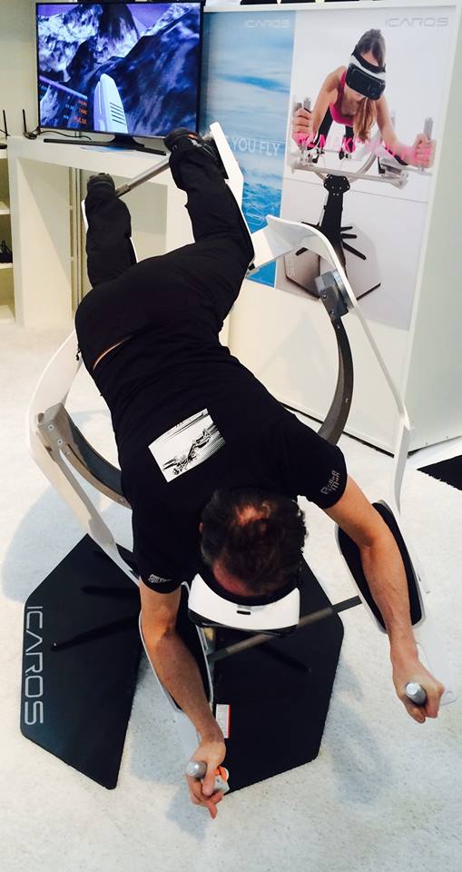 icaros flying simulator training muscles