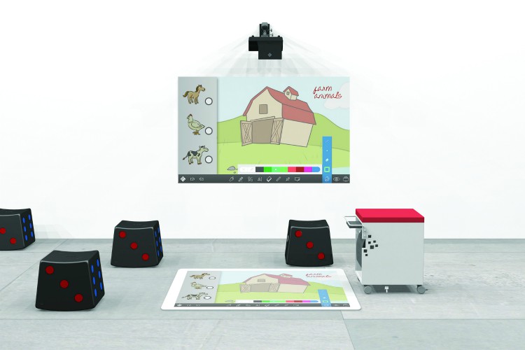 interactive floor in school