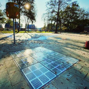 solar powered interactive floor