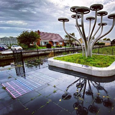 solar powered interactive floor