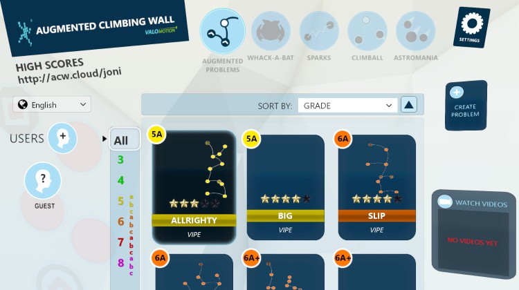 climbing wall platform