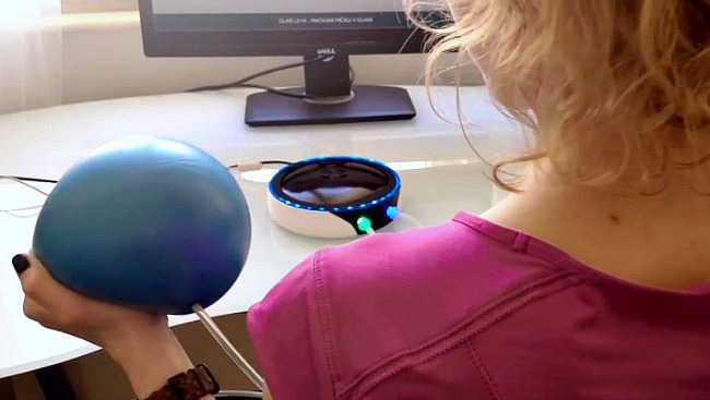 interactive exercise ball