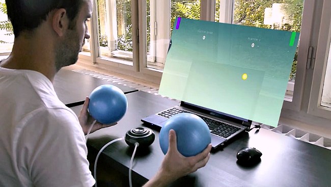 interactive exercise ball