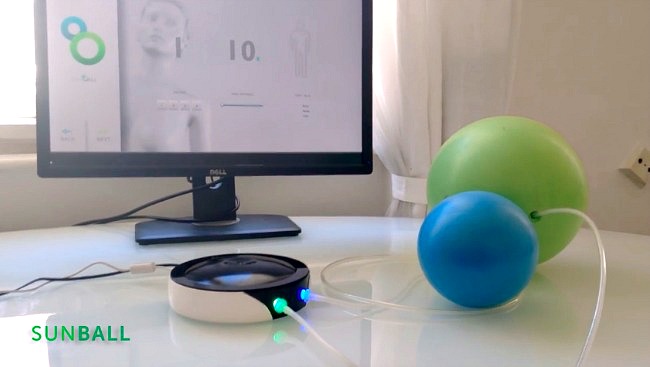 interactive exercise ball